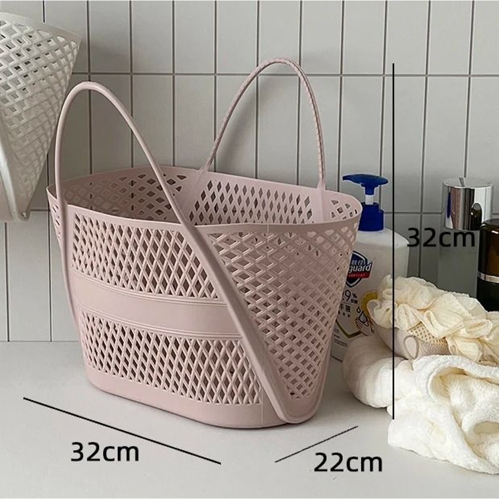 Swimming Bathing Handle Basket Student Bathing Basket Bathroom Storage Basket 1