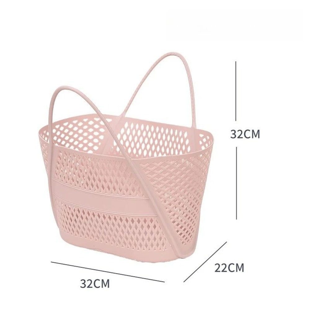 Swimming Bathing Handle Basket Student Bathing Basket Bathroom Storage Basket 6