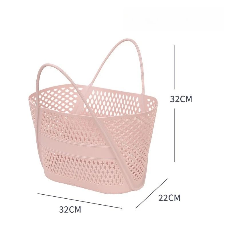 Swimming Bathing Handle Basket Student Bathing Basket Bathroom Storage Basket 6