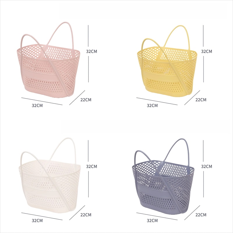 Swimming Bathing Handle Basket Student Bathing Basket Bathroom Storage Basket 22