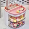 Cute Two Layer Hair Accessories Storage Box For Kids Desk And Jewelry Organization 6
