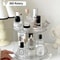 Two Layer Rotating Acrylic Cosmetic Storage Shelf For Makeup And Skincare Organization 1