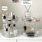 Two Layer Rotating Acrylic Cosmetic Storage Shelf For Makeup And Skincare Organization 2