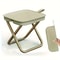 Portable Outdoor Folding Stool With Pencil Case Storage For Camping And Travel 0