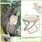 Portable Outdoor Folding Stool With Pencil Case Storage For Camping And Travel 9
