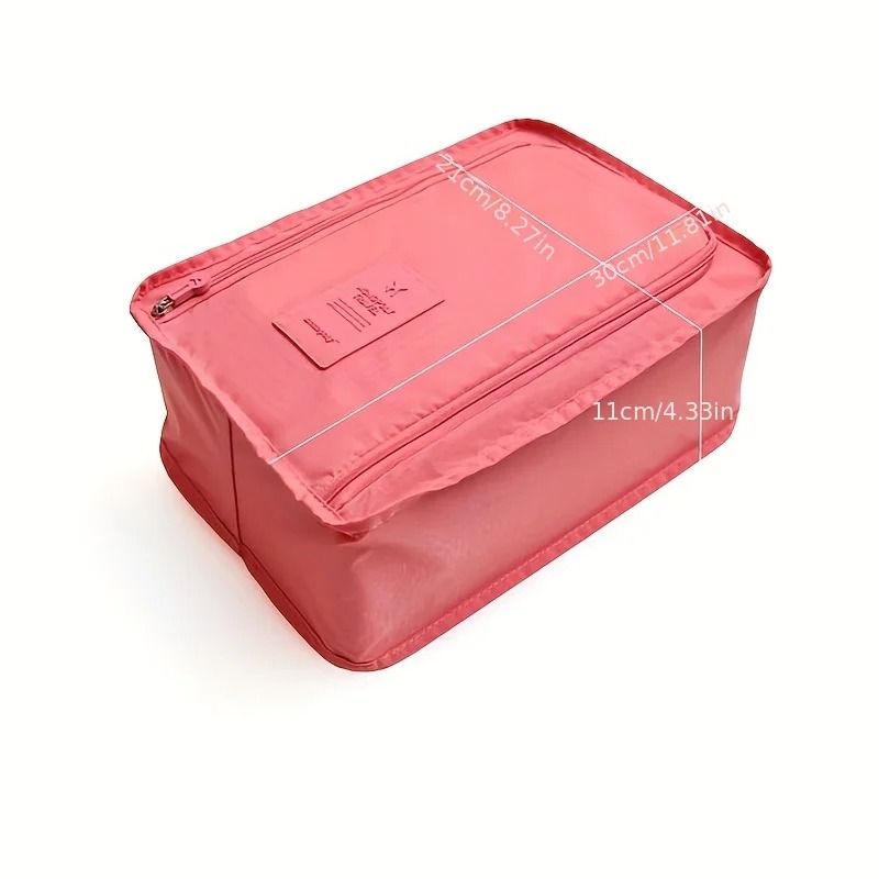 Portable Folding Travel Shoe Bag With Waterproof Nylon Mesh For Beach And Storage Use 2