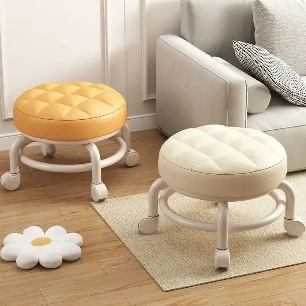 Kids Rolling Stool With Universal Wheels For Shoe Changing And Home Use 1