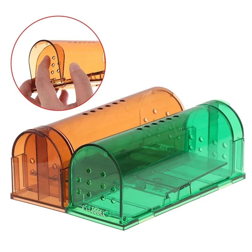 No Kill Mouse And Rat Trap Cage Reusable Humane Rodent Catcher For Home Use 2