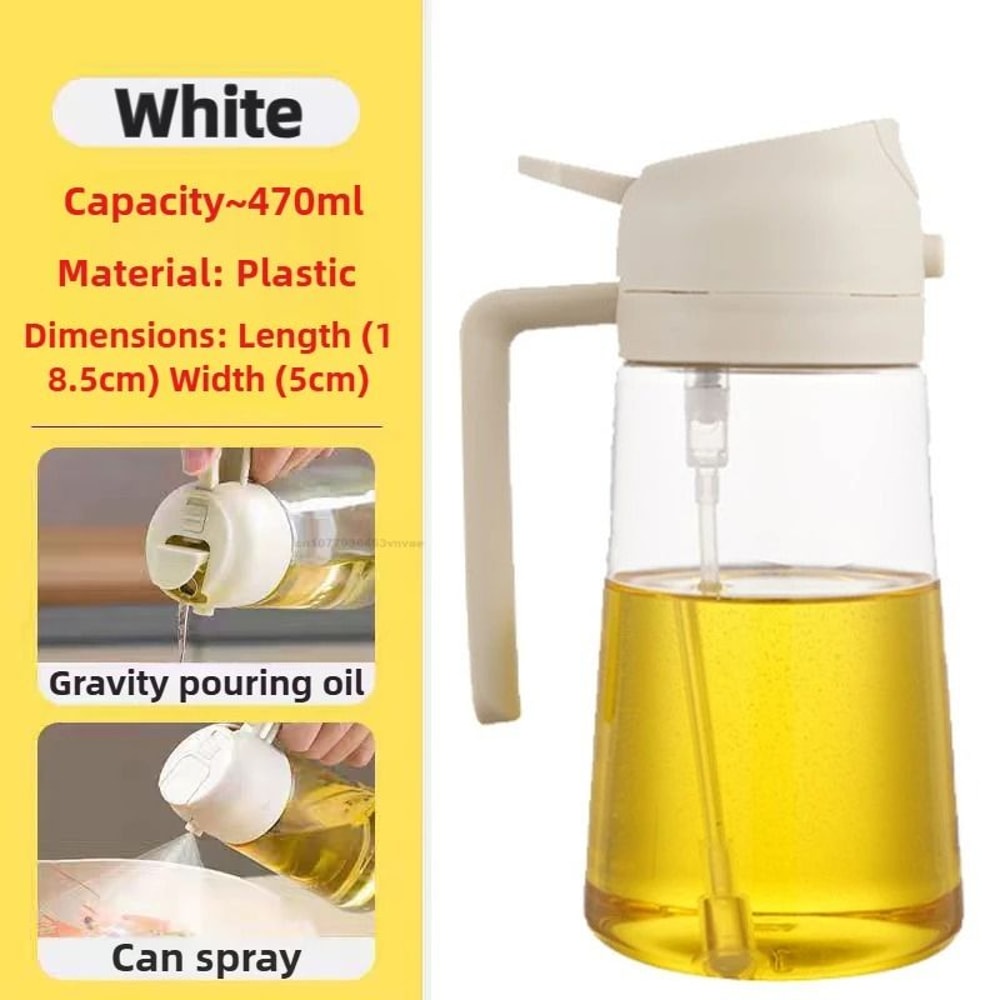 Two In One Olive Oil Dispenser And Sprayer Plastic Bottle For Kitchen Use 6