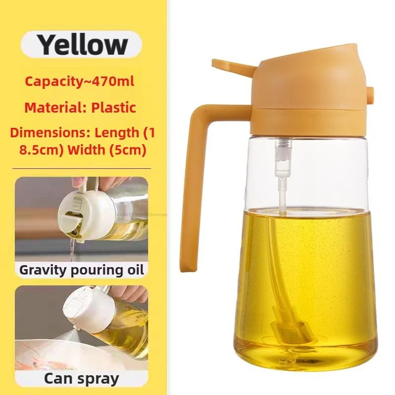 Two In One Olive Oil Dispenser And Sprayer Plastic Bottle For Kitchen Use 14