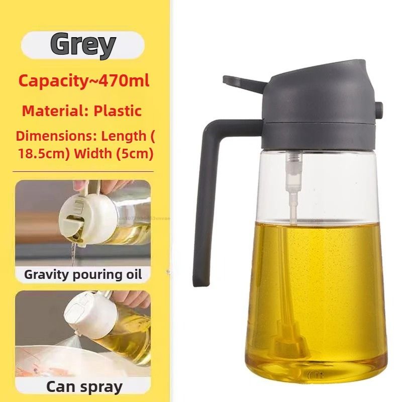 Two In One Olive Oil Dispenser And Sprayer Plastic Bottle For Kitchen Use 15