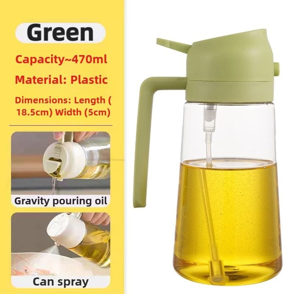Two In One Olive Oil Dispenser And Sprayer Plastic Bottle For Kitchen Use 16
