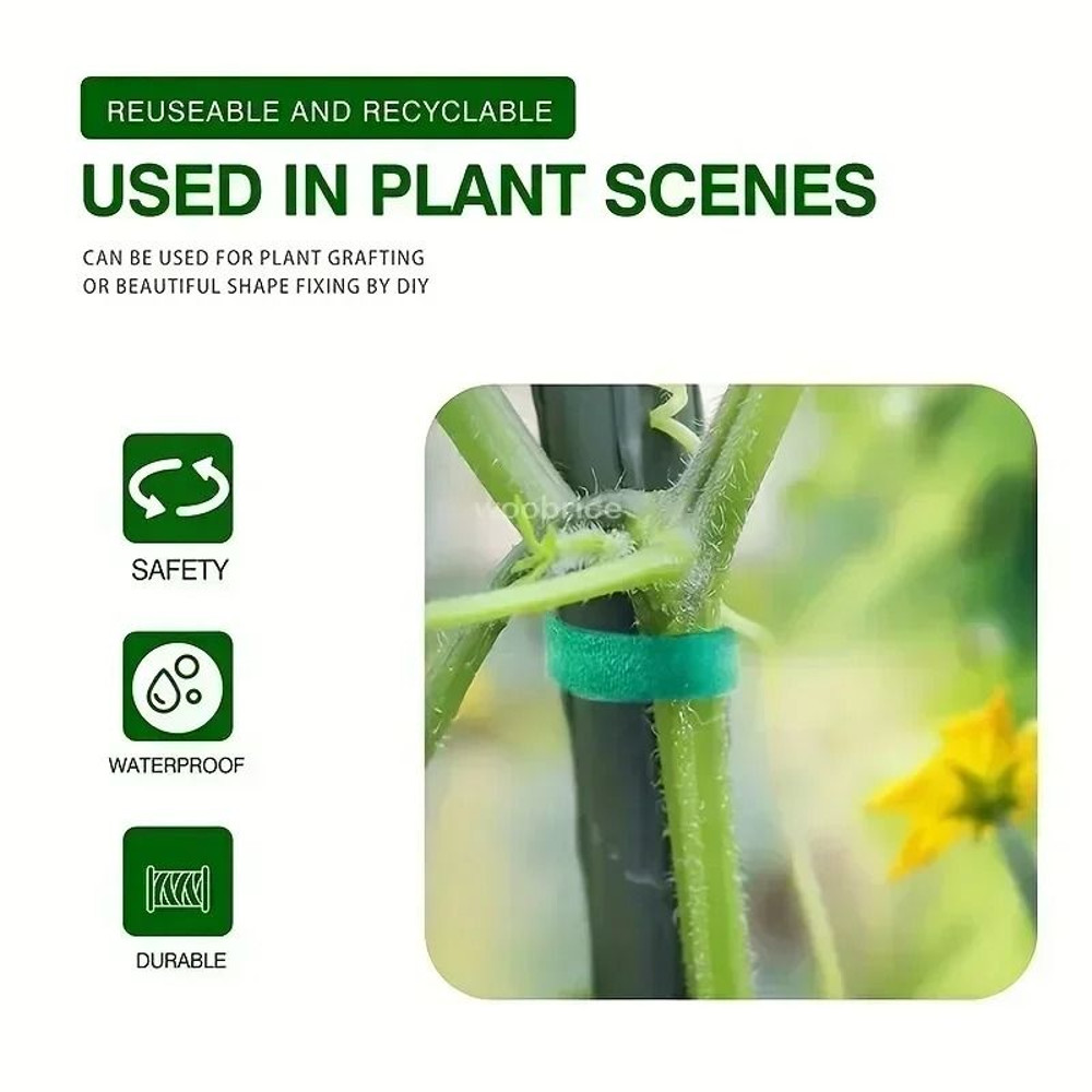 Self Adhesive Nylon Plant Ties For Garden Vine Support And Cable Management 5