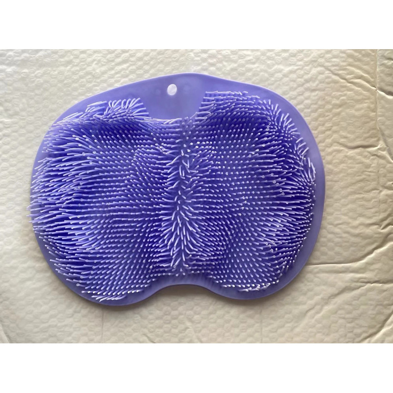Silicone Bath Scrubber Mat And Exfoliating Back Strap Set For Shower And Foot Cleaning 7