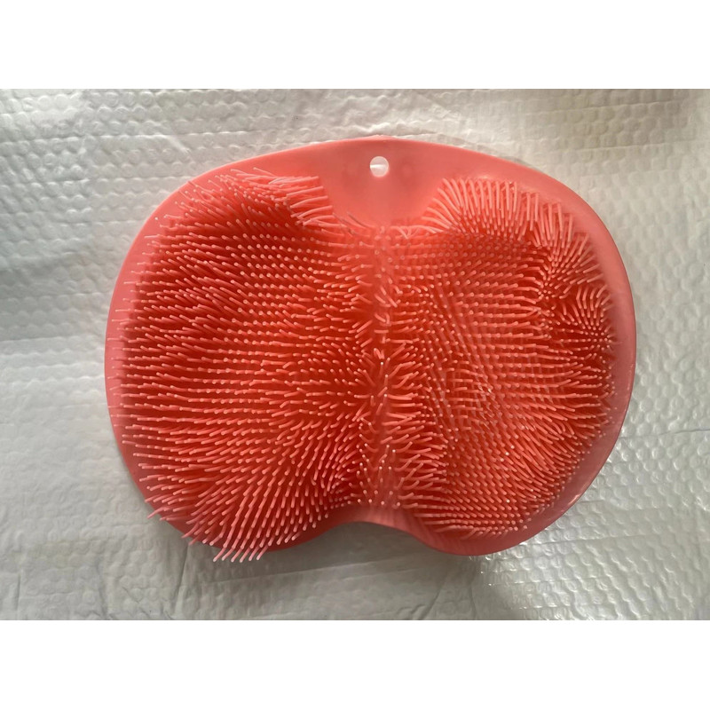 Silicone Bath Scrubber Mat And Exfoliating Back Strap Set For Shower And Foot Cleaning 8