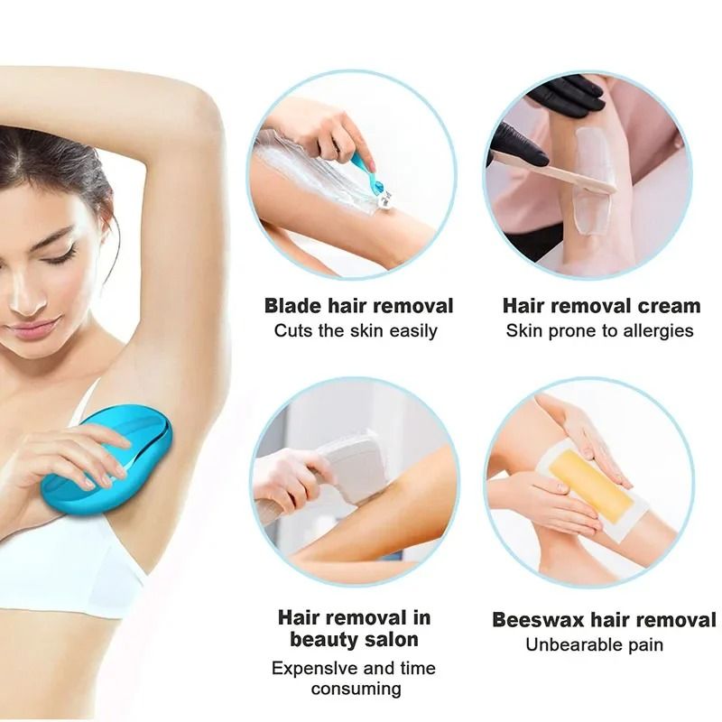 Crystal Hair Removal Eraser Nano Glass Body Exfoliating Tool 3