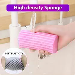 portable damp clean duster sponge for blinds mirrors baseboards and household surfaces