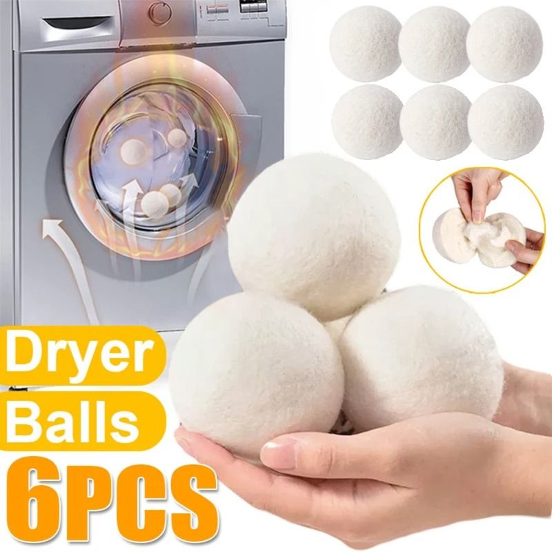 Wool Dryer Balls Reusable Laundry Softening Balls For Home Drying 0