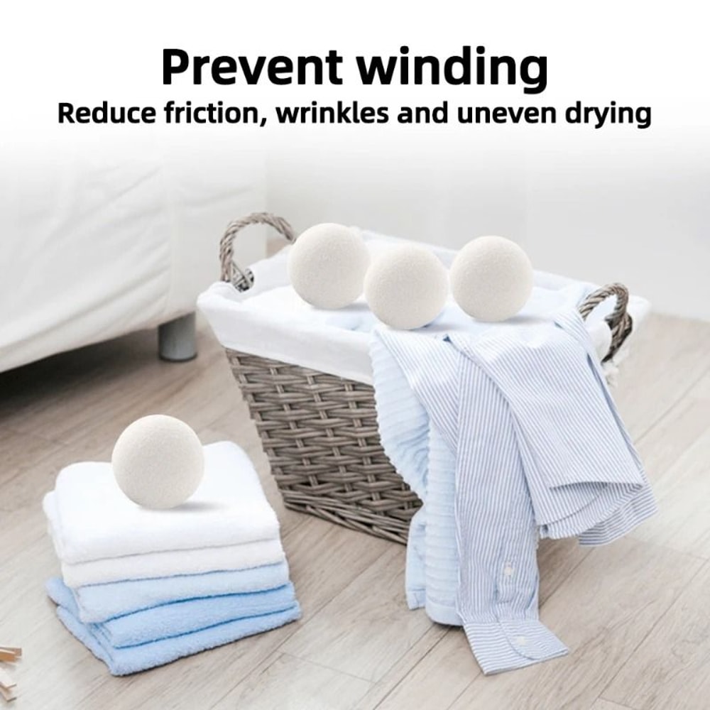 Wool Dryer Balls Reusable Laundry Softening Balls For Home Drying 1