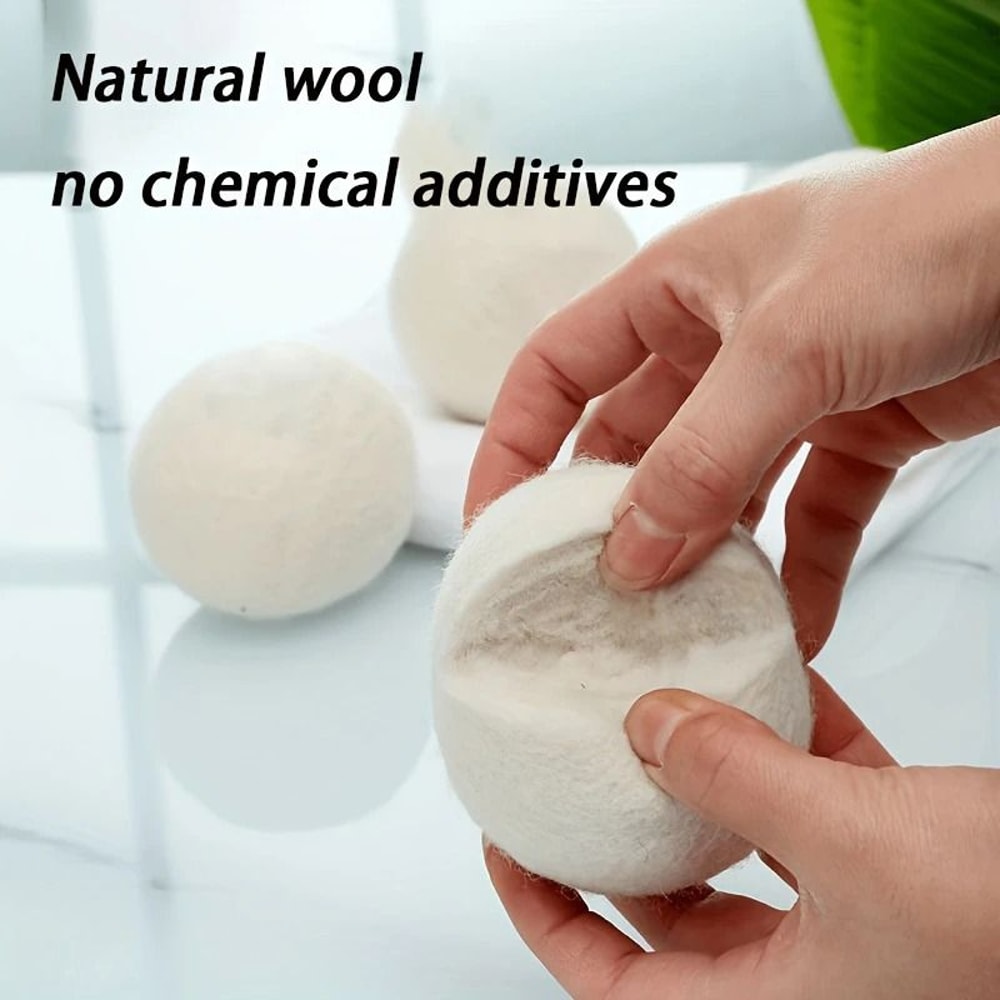 Wool Dryer Balls Reusable Laundry Softening Balls For Home Drying 3