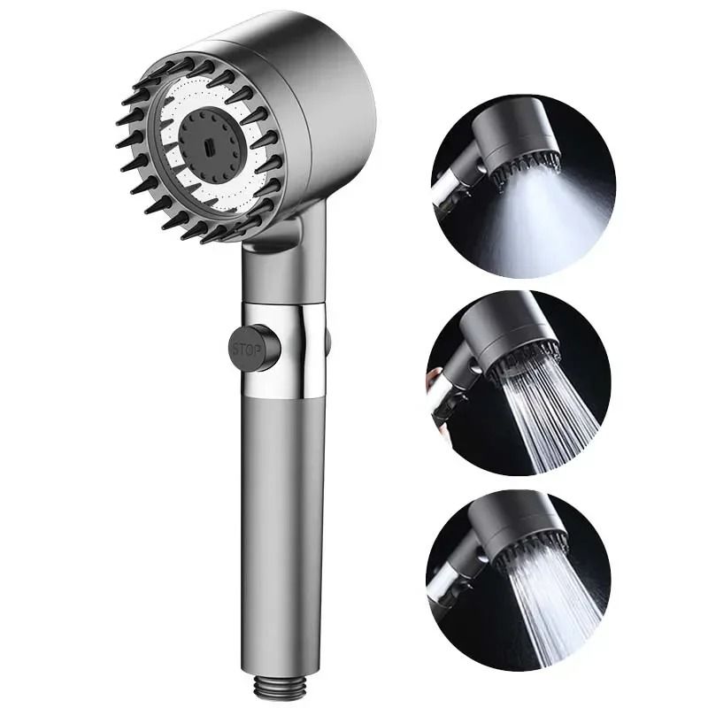 High Pressure Water Saving Shower Head With Adjustable Modes And Filter 7
