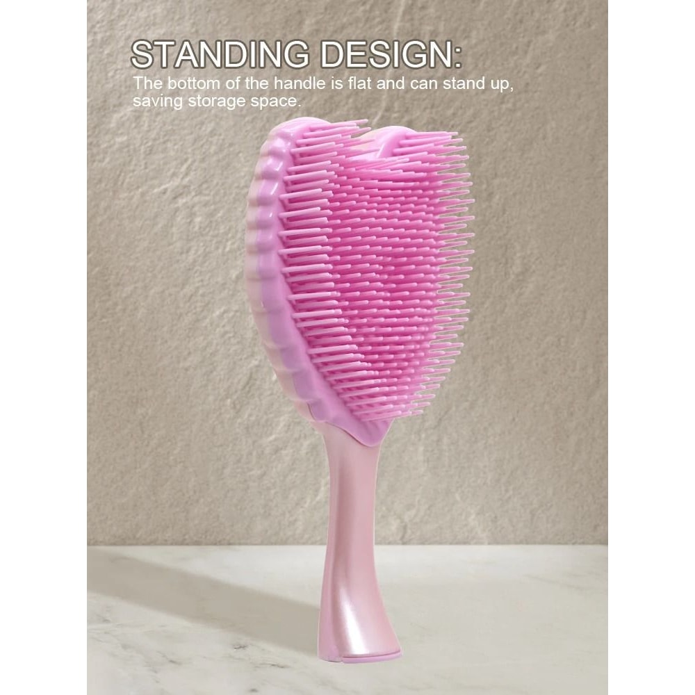 Mini Angel Detangling Hairbrush Anti Static Massage Comb For Women 3