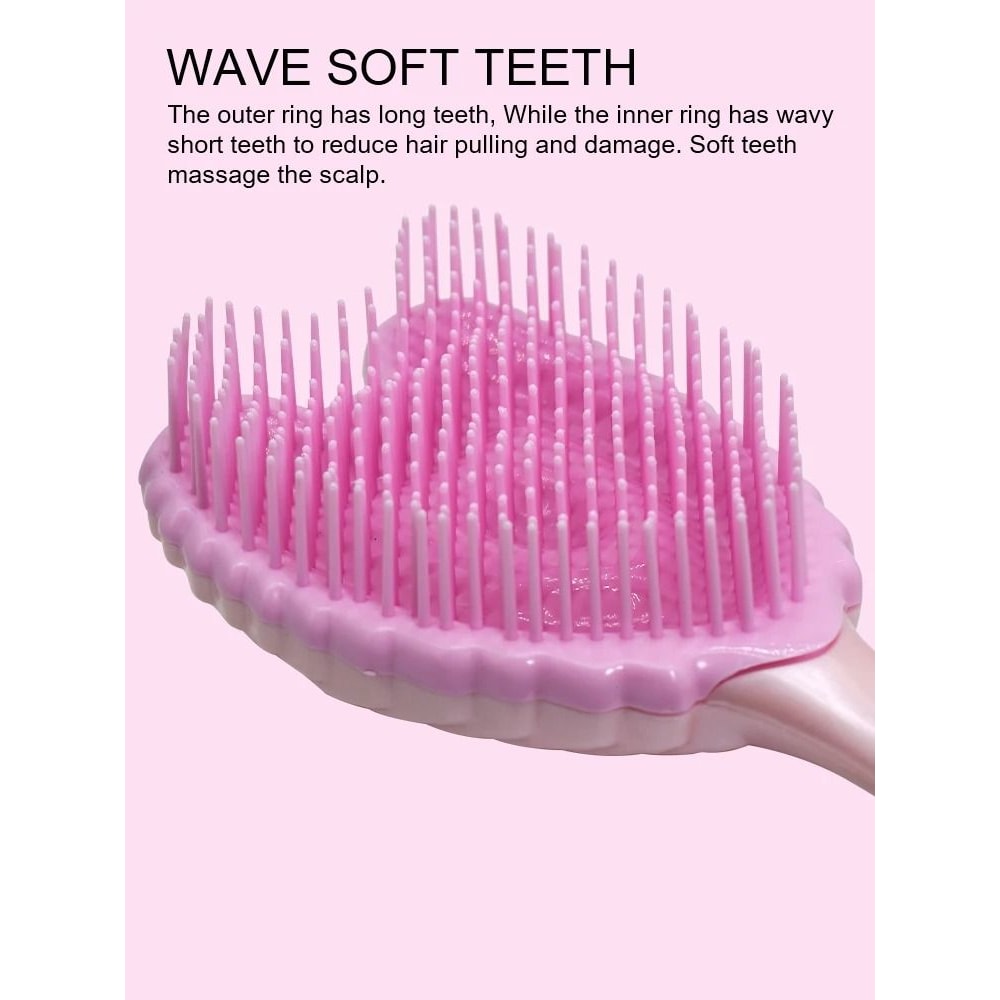 Mini Angel Detangling Hairbrush Anti Static Massage Comb For Women 4