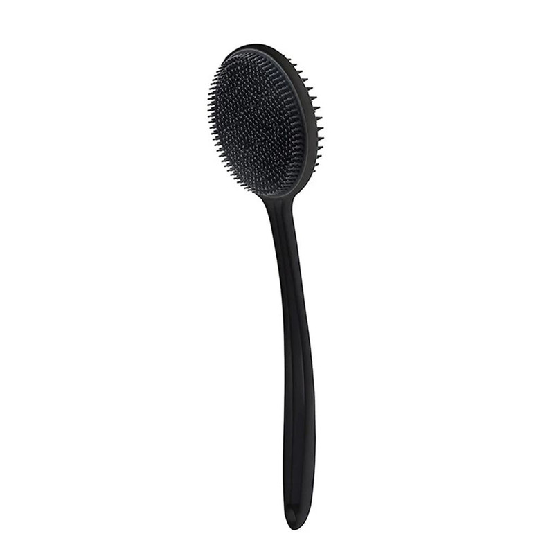 Bath Soft Back Brush With Long Handle Exfoliating Silicone Shower Scrub Brush 6