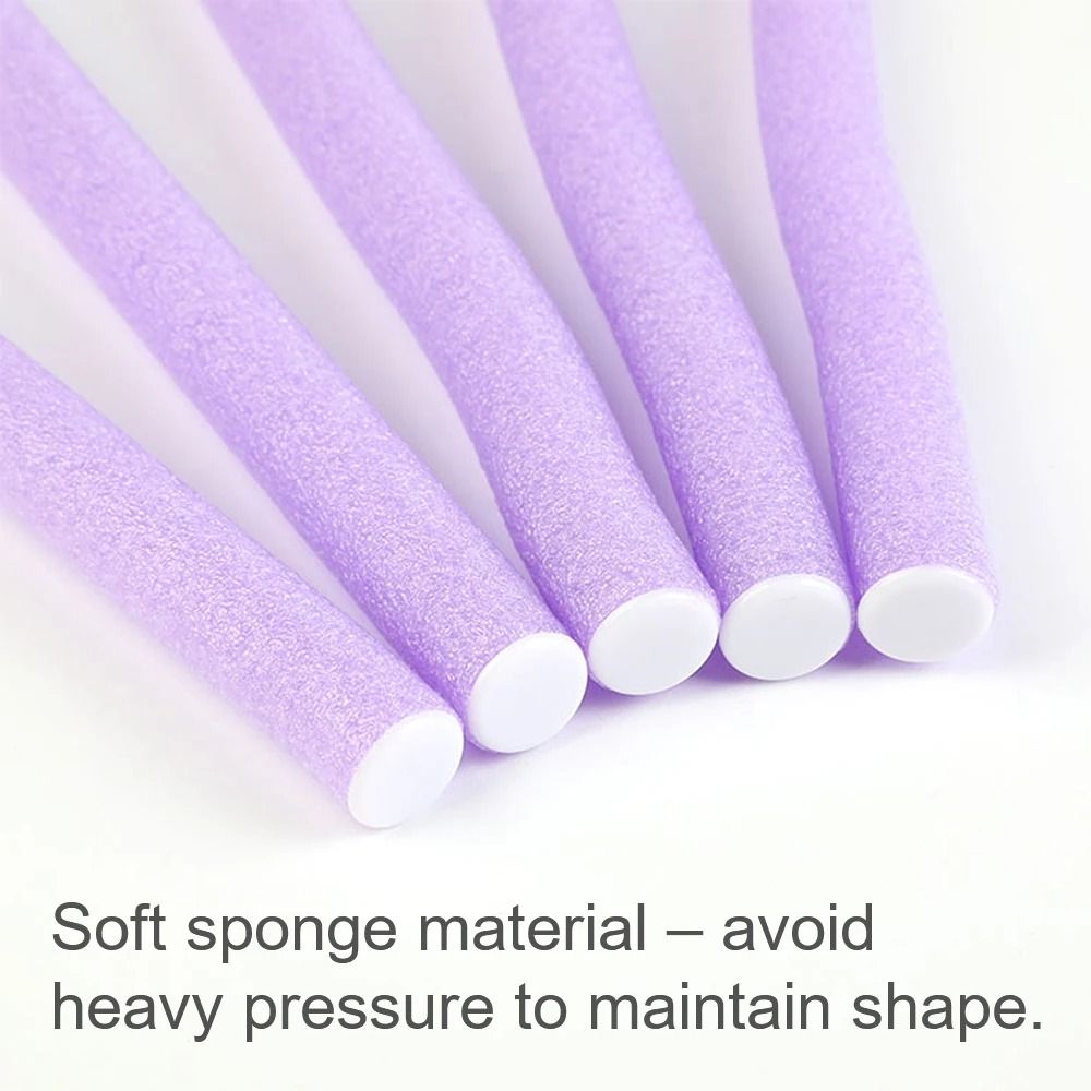 Universal Perm Curling Bar Sponge Hair Curling Sticks For Heatless Curls Set Of 10 5