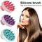 Silicone Shampoo Brush Head Scalp Massage Comb Hair Washing Comb Body Massage Brush 0