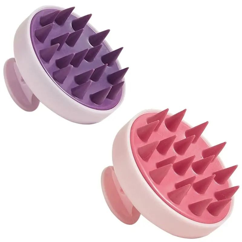 Silicone Shampoo Brush Head Scalp Massage Comb Hair Washing Comb Body Massage Brush 5