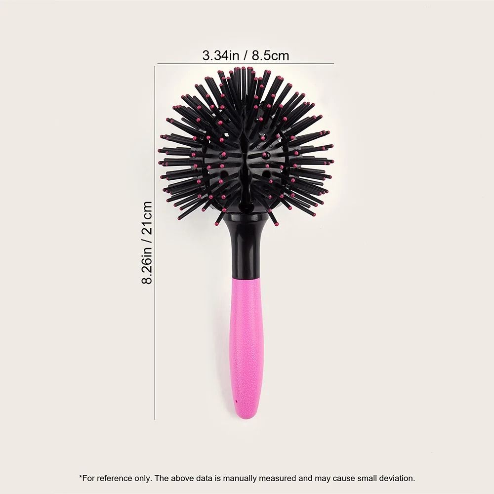 3D Round Hair Brush Detangling Ball Hairbrush For Styling And Blow Drying 4