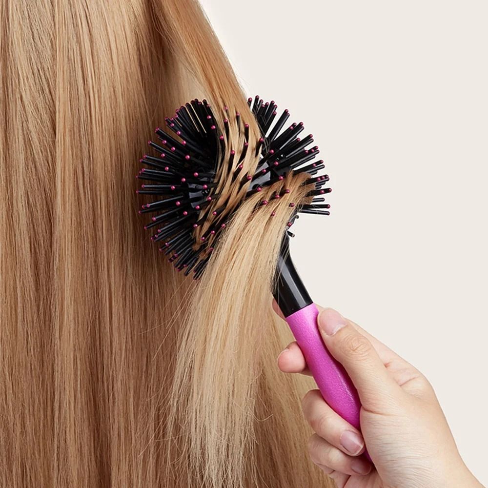 3D Round Hair Brush Detangling Ball Hairbrush For Styling And Blow Drying 5
