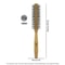 Natural Wood Handle Round Barrel Hair Comb Anti Static Brush For Styling And Blow Drying 14