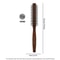 Natural Wood Handle Round Barrel Hair Comb Anti Static Brush For Styling And Blow Drying 15
