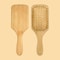 Natural Bamboo Air Cushion Hair Brush Wooden Massage Comb For Smoothing And Detangling 2