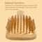 Natural Bamboo Air Cushion Hair Brush Wooden Massage Comb For Smoothing And Detangling 3