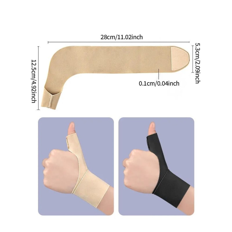 Adjustable Thumb And Wrist Support Bandage For Stabilizing Hand Movement 3