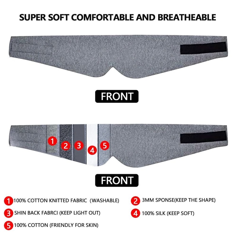 Soft Crystal Velvet Sleeping Mask For Light Blocking And Comfortable Rest 3