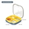 Portable Pill Storage Box With 4 Or 6 Grid Compartments For Travel And Daily Use 6
