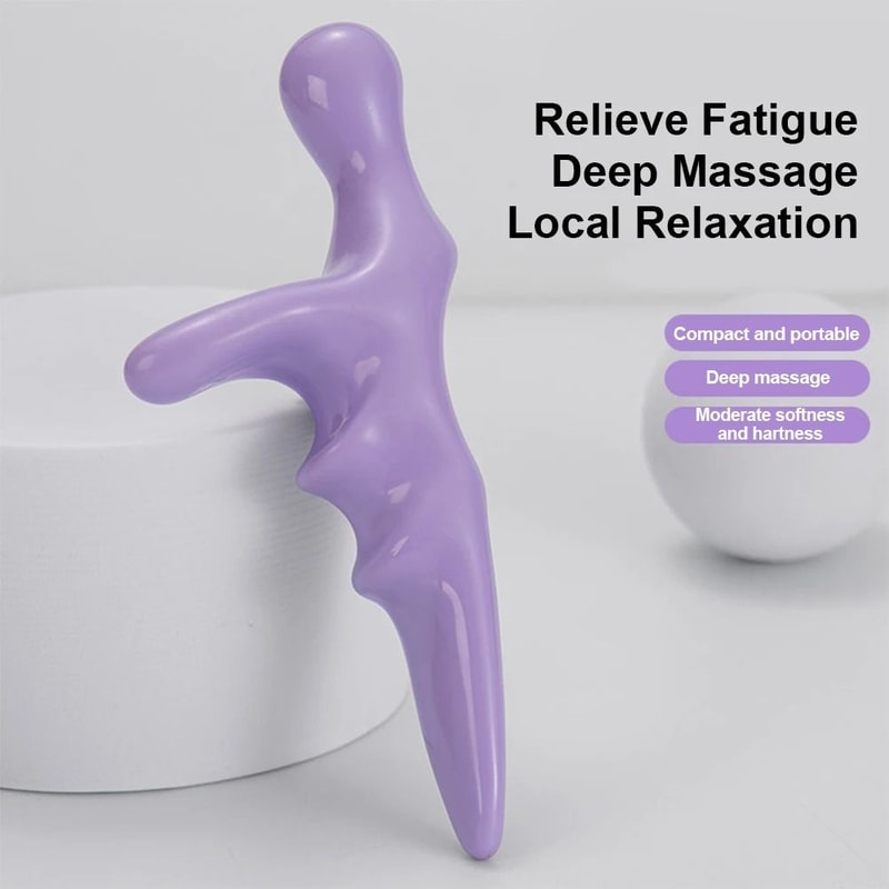 Handheld T Shaped Acupoint Massager For Deep Tissue Pressure And Full Body Relief 2