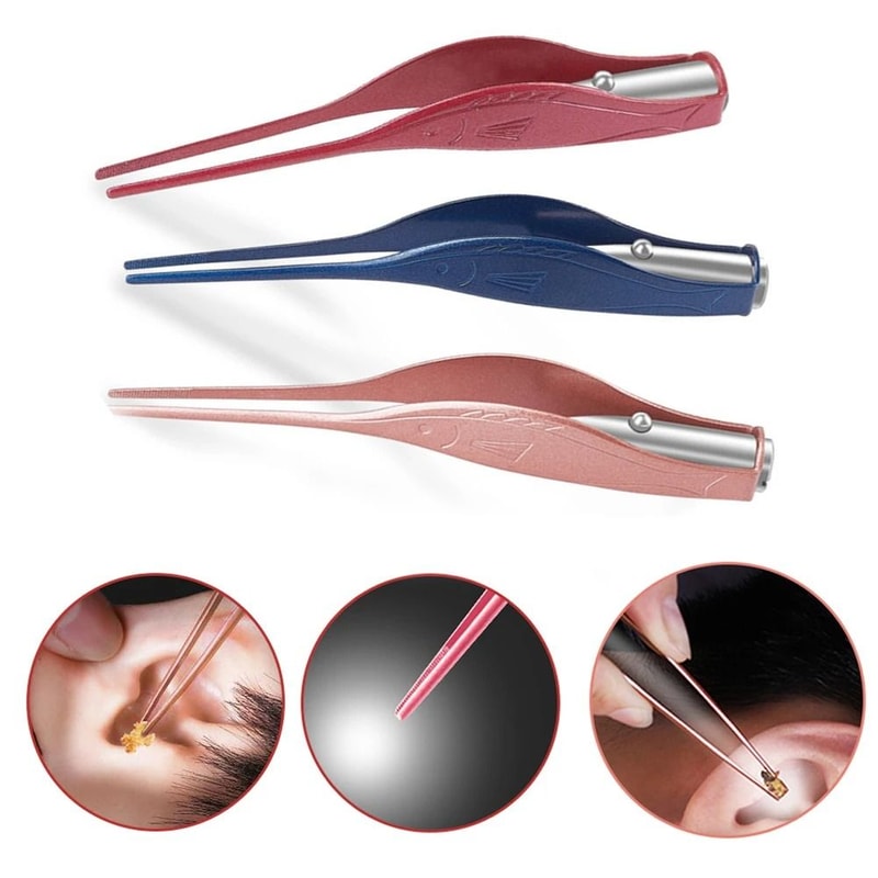 LED Light Ear Wax Remover Spoon For Gentle Kids Ear Care 1