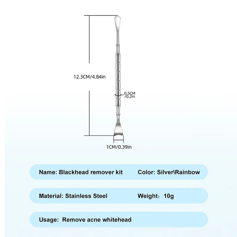 Double Ended Stainless Steel Blackhead And Acne Removal Needle For Facial Cleaning 1
