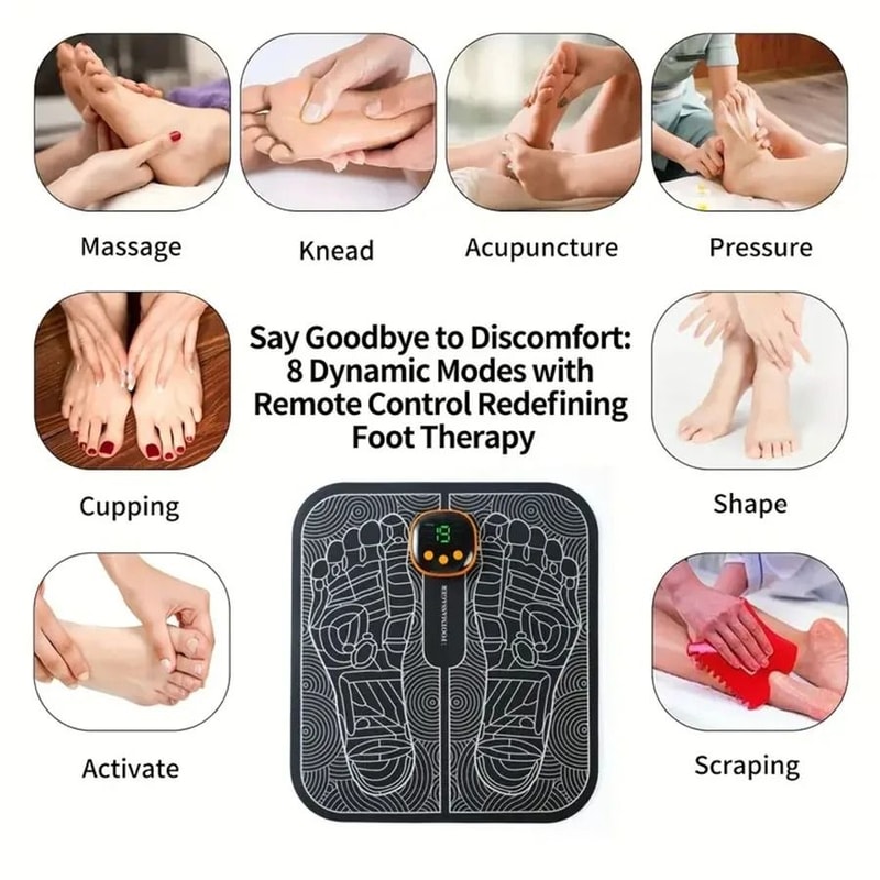 EMS Foot Massager With LCD Screen For Muscle Relaxation And Leg Circulation Support 3
