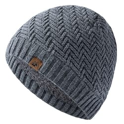 unisex knitted winter beanie with soft plush lining for warm outdoor comfort