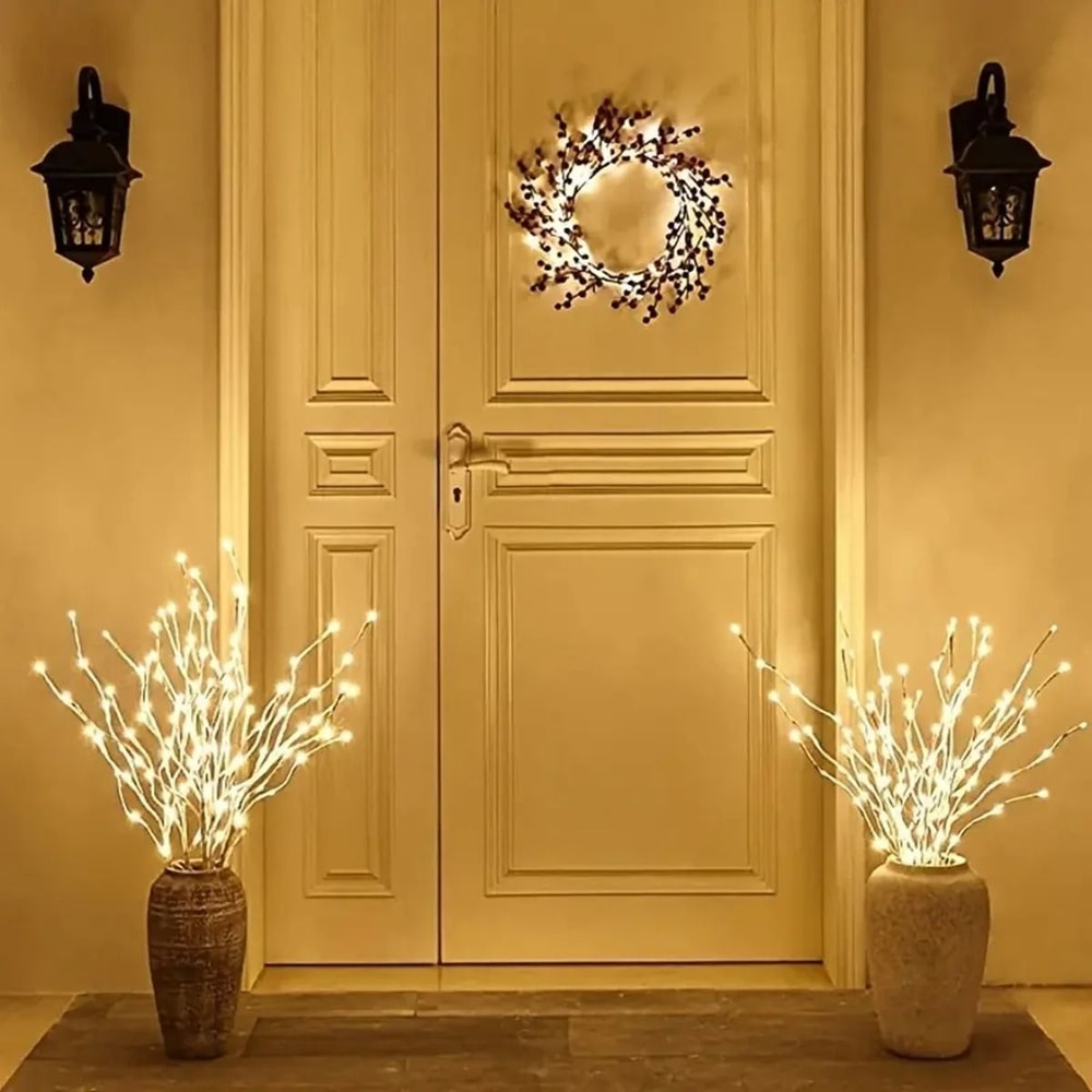White Birch LED Branch Light With 20 Warm Fairy LEDs For Indoor And Outdoor Decoration 2