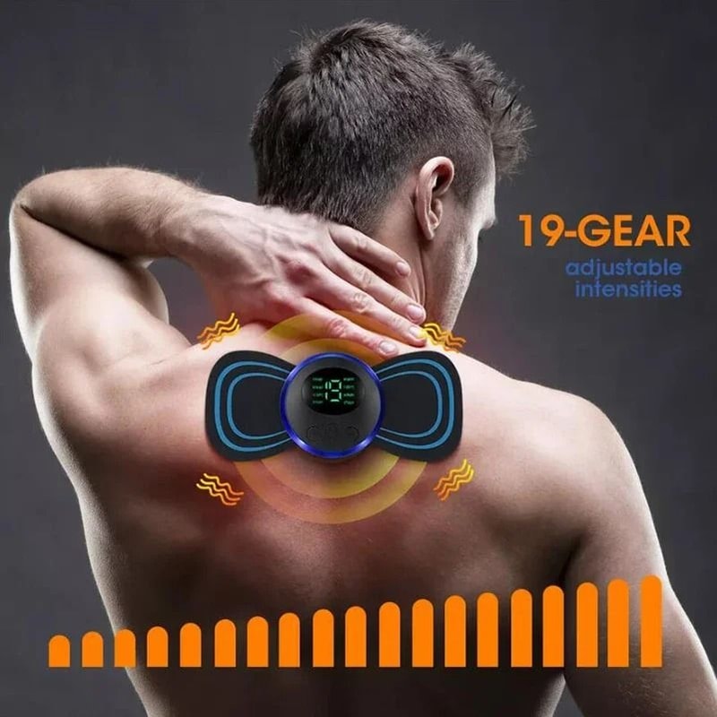 Portable EMS Neck Massager Patch For Cervical Pain Relief And Muscle Relaxation 2