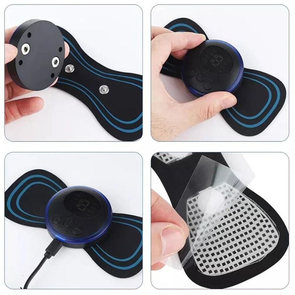 Portable EMS Neck Massager Patch For Cervical Pain Relief And Muscle Relaxation 5