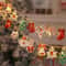 Christmas Deer Snowflake LED String Lights With Battery Powered Fairy Illumination 6