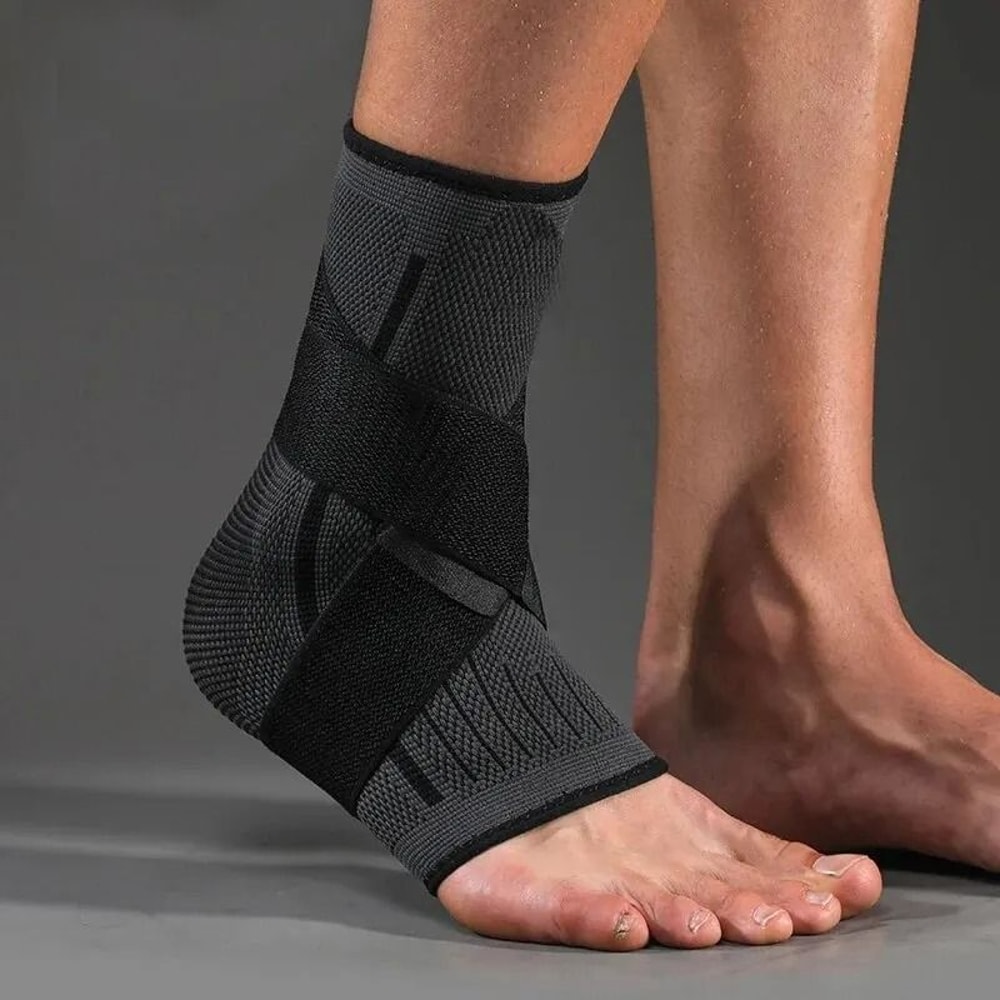 Adjustable Compression Ankle Support Brace For Running Sports And Injury Protection 0
